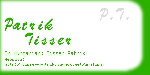 patrik tisser business card